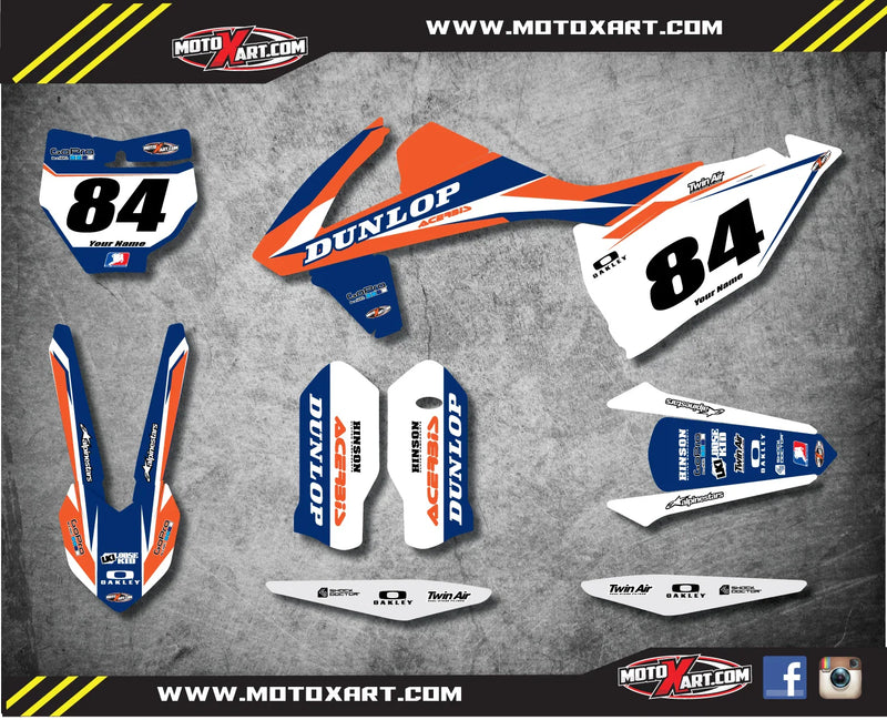 KTM SX 250 Force Style Stickers Full Kit (2016-2018)