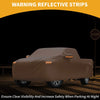 GMC Sierra Orange Cotton with Zipper Car Cover Waterproof All Weather