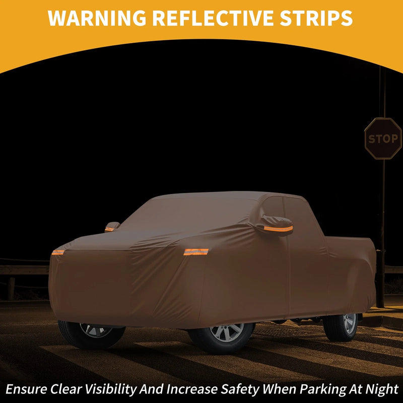 GMC Sierra Orange Cotton with Zipper Car Cover Waterproof All Weather