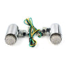 Motorcycle Cruiser Custom Chrome Running Turn Signal Tail Light (Universal)