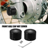 Harley-Davidson Dyna 2 x Front Axle Nut Covers Axle Cap