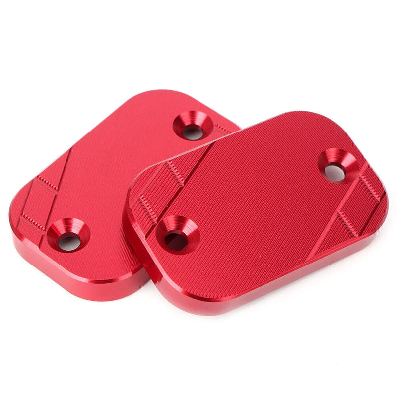 Yamaha NMAX CNC Front Brake Reservoir Covers  Aluminum Red (15-19)
