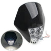 Universal Dirt Pit Bike Black 6W LED Headlight Lamp