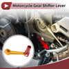 Bosuer M5 Folding Motorcycle Gear Shifter Lever Gold Tone Red Silver Tone
