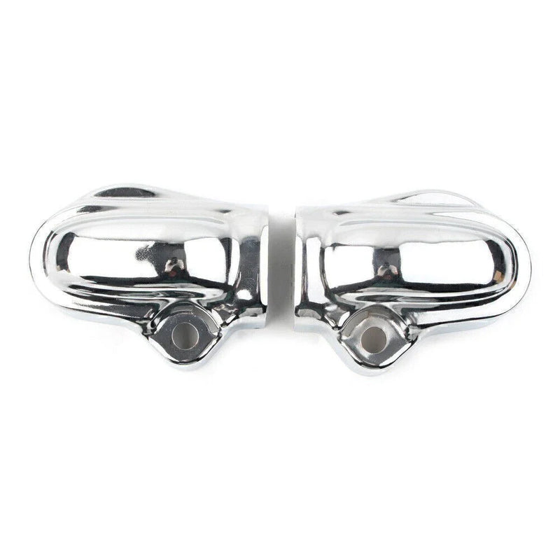 Harley V-Rod VRSC Muscle VRSCF Chrome Rear Axle Nut Covers (2002-2017)