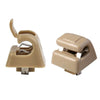 Mercedes Benz W201 W123 W124 2 x Beige Sun Visor Holder Buckles (1982-1996)