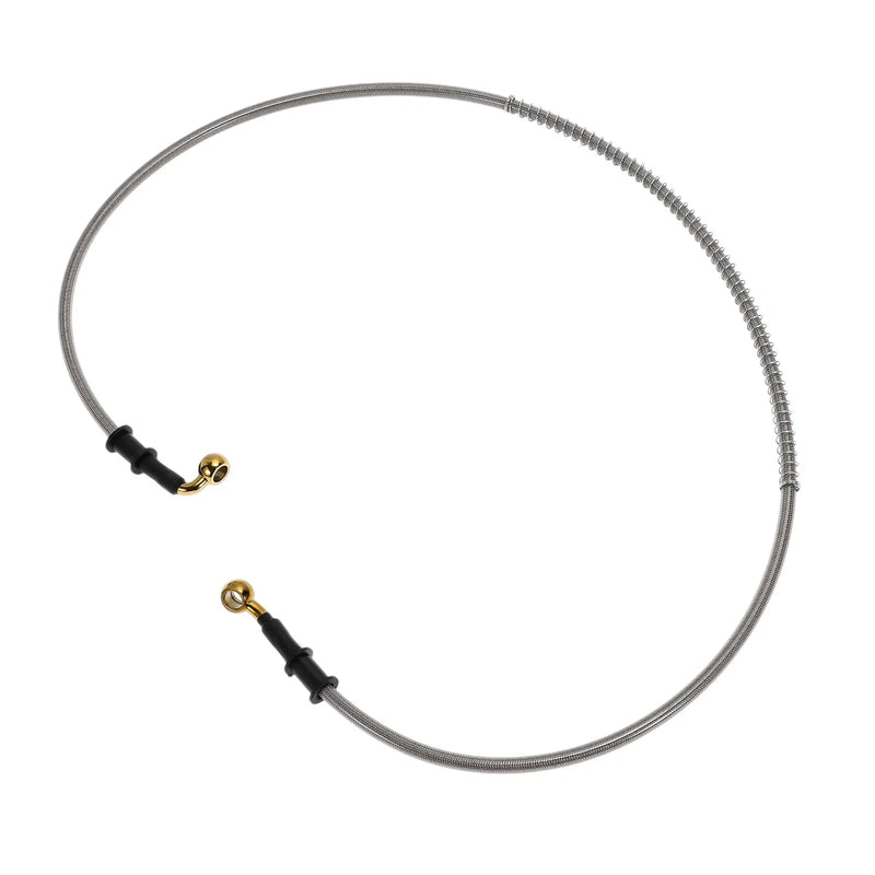 Motorcycle 120cm Brake Clutch Oil Hose Line Silver Tone