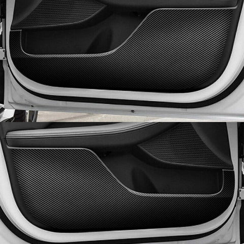 Hyundai Sonata Carbon Fiber Door Anti-Kick Guard Pad Trim (2020–2023)