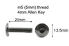 Aprilia RS125 2 x Stainless Steel Fairing Bolts & Front Windscreen (1995–1998)