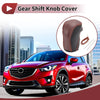 Mazda CX-5 (2013-2014) Black Brown Faux Leather Car Gear Shift Knob Cover