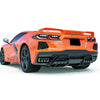 Corvette C8 Z51 Stingray Glossy Black Rear Bumper Fin Diffuser (2020-2025)