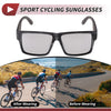 MC 1 Pc Motorcycle Riding Goggles Silver Tone Lens Gray Frame Tri-acetal