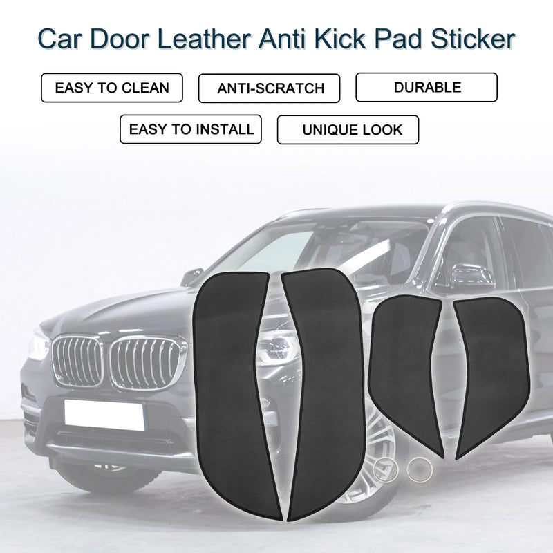 BMW X3 (2011 - 2013) Black 1 Set Car Door Leather Anti Kick Pad Sticker