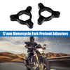Make Model 2 x 17mm Racing Fork Preload Adjusters Aluminum Alloy Black