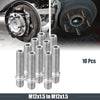 BMW Silver Tone 10 x 58mm M12x1.5 wheel stud
