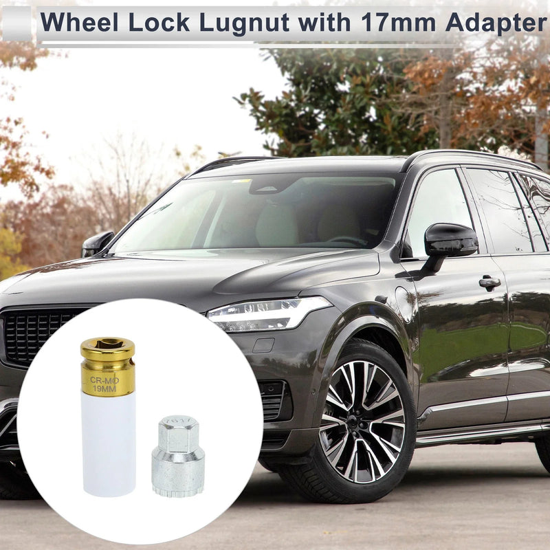 Volvo Wheel Lock Lugnut with 19mm Adapter Key