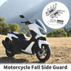 Motorcycle 1 x Fall Side Guard Front Fender Mud Guards Silver Tone