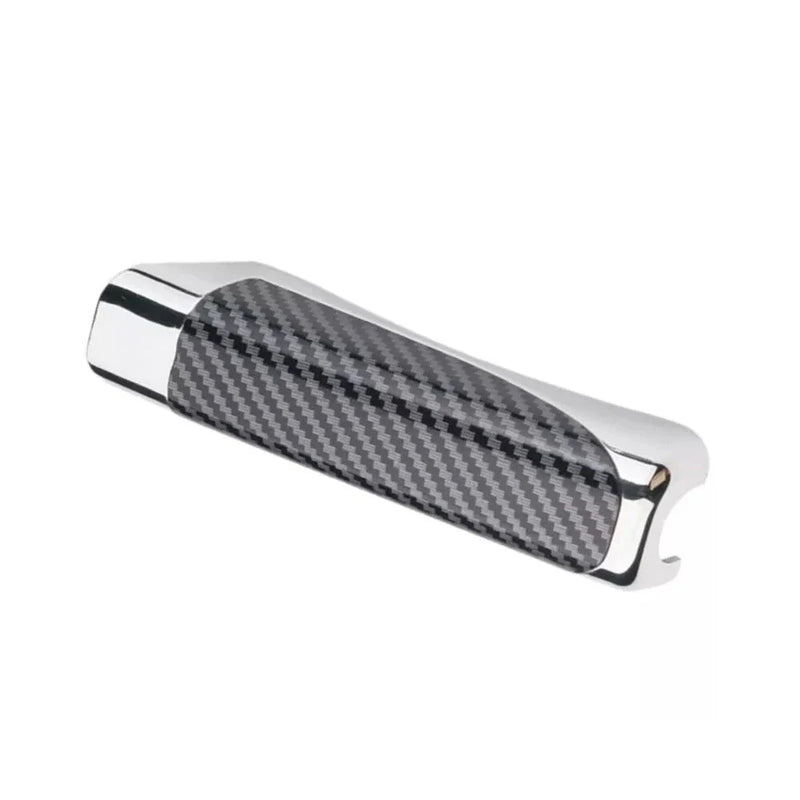 Universal Cars Carbon Fiber Silver Handbrake Cover