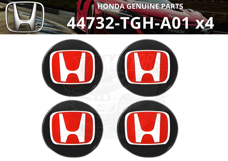 Honda Civic Type-R Honda Genuine Wheel Center Cap Black Red H (2015–2021)