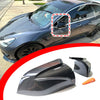 Tesla Model 3 Carbon Fiber Side Rear View Mirror Cover Trim (2017–2023)