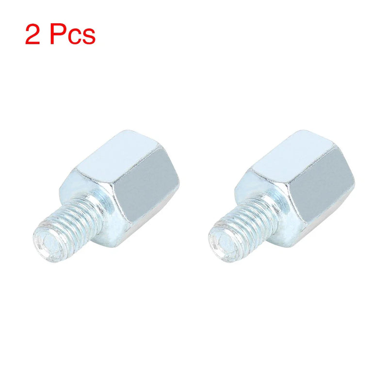 Motorcycle Bike Rearview Mirror Adapter / 2 x 10mm LH to 8mm RH /