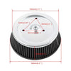 Harley Touring 1999-2007, Softail 2000-2015, XL883 1200 Air Cleaner Filter