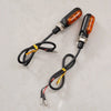 LED Motorcycle Turn Signal Amber Light Blinker Indicator Mini Lamp 2 x Inc.