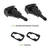 Jeep Compass (2011-2017) Black Windshield Washer Nozzle 2 x