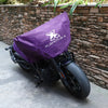 M Motorcycle Cover Half Cover Outdoor Waterproof Rain Dust Protector Purple