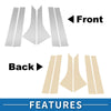 Ford Focus (2000-2007) Silver Tone 6pcs Door Pillar Window Trim