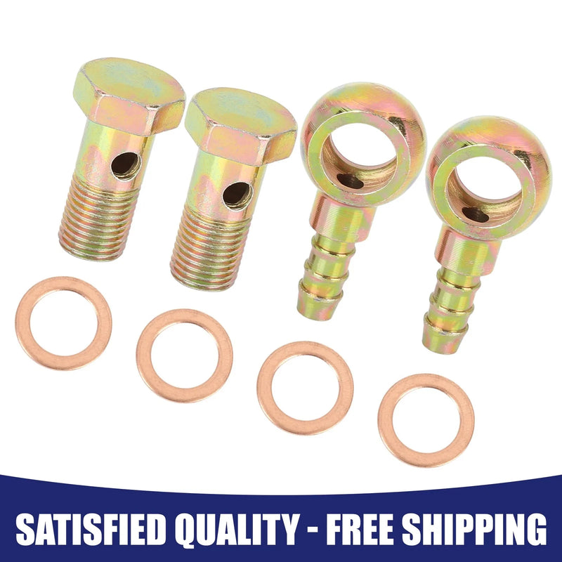 Motorcycle Car Universal 2 x 12mm Dia Banjo Hose Barb Bolt Fittings