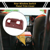 Jeep Wrangler JL JLU (2018-2024) Carbon Fiber Red Rear Window Switch Panel Cover