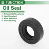 Oil Seal 18x35x10mm NBR Rubber Black 5 Pcs