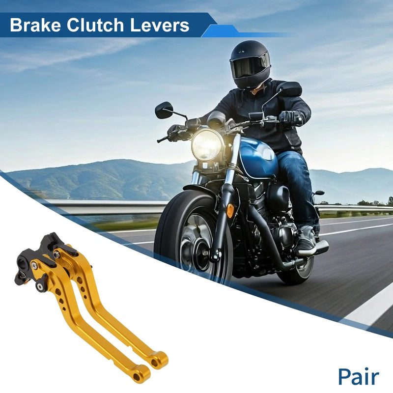 Ducati 821 MONSTER Long Brake Clutch Levers Gold Tone 1 pair (2014–2017)