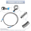 1400mm 55.12 Length 0.4 ID Motorcycle Hydraulic Brake Line Oil Hose Pipe