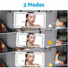LED Light Car Sun Visor Makeup Mirror Set - Black