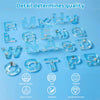 Keychain Tassel Pin Vise Epoxy Resin Mold Letter Number Silicone Mould