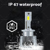 Car Pair of D2S LED Headlight Bulbs 6000K White (90W)