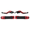 BMW R1200GS Red Extendable Brake Clutch Levers Grips Set (2004-2012)