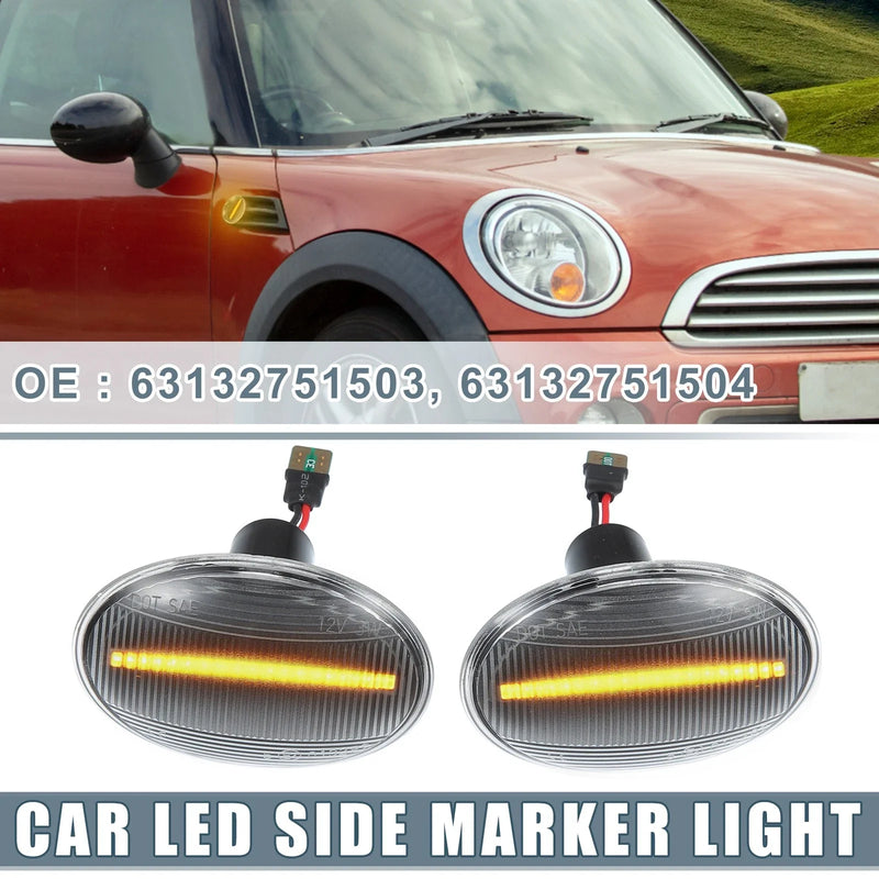 MINI Cooper Clubman LED Side Marker Amber Light 63132751503 (2008-2015)
