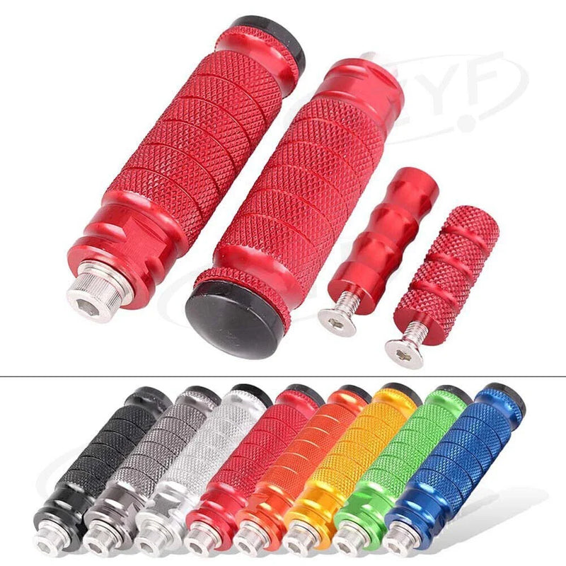 Motorcycle - Aluminum Universal Rearset Footrests Foot Pegs (8 Colors)