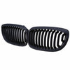 BMW E46 325Ci 330Ci 2 x DR LCI Matte Black Front Kidney Grill (2003-2006)