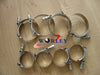 Universal 8 x 4" Turbo Pipe Hose Coupler T-Bolt Clamps