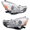 Headlight Set For 2015 2016 2017 Toyota Prius V Left and
