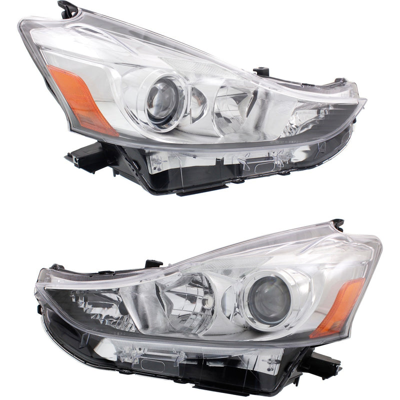 Headlight Set For 2015 2016 2017 Toyota Prius V Left and
