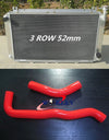 Nissan GQ Patrol Y60 3 Row Aluminum Radiator + Blue Hose (1997-1999)
