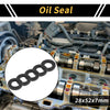 Oil Seal 28x52x7mm Rotary Shaft Seal NBR Rubber Black 5 Pcs