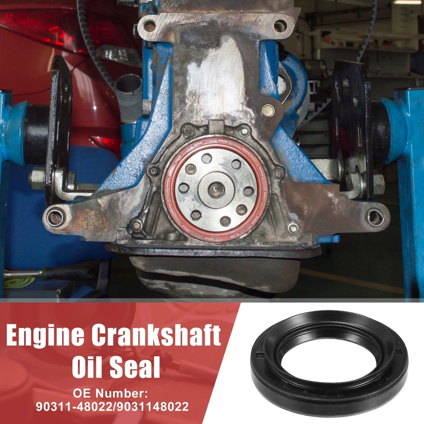 2 x Engine Crankshaft Oil Seals for Toyota Land Cruiser (1981-1990)