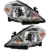 Halogen Headlight Set of 2 For 2007-2012 Nissan Versa