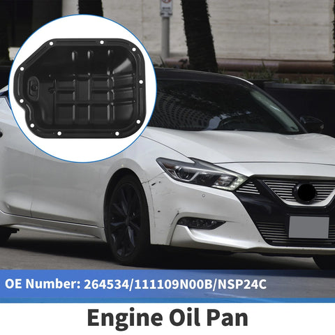 Nissan Maxima 2008-2018 V6 3.5L Aluminum Alloy Black Engine Oil Pan